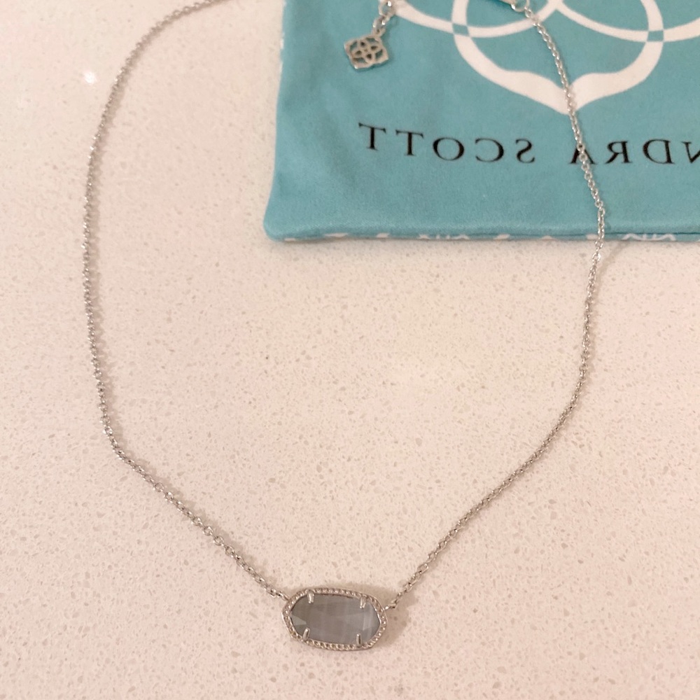Kendra Scott Elisa Silver Pendant Necklace